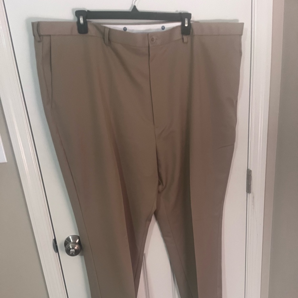 Haggar tan slacks, 54x32